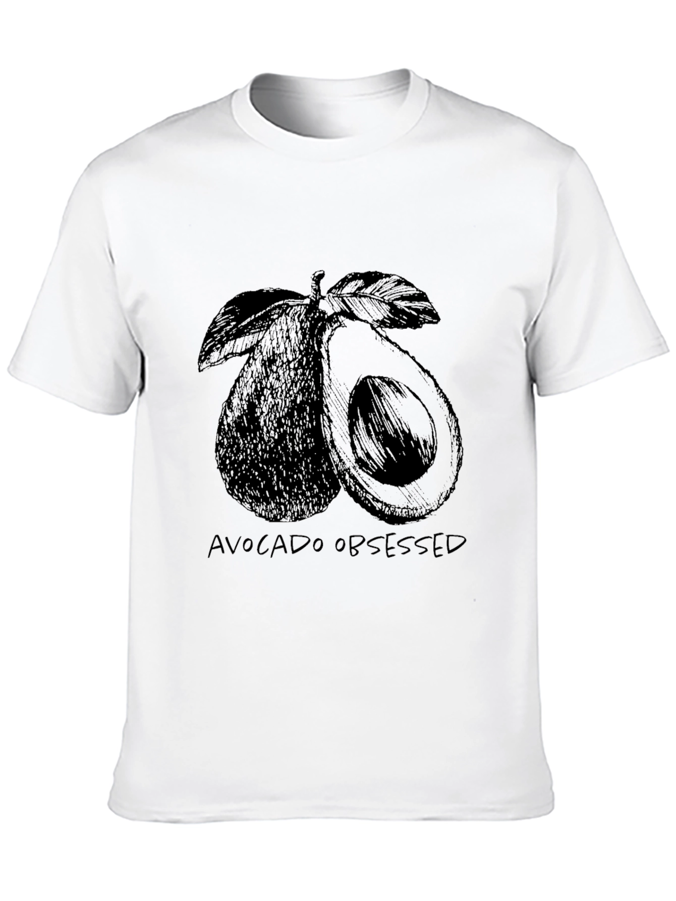 Avocado Obsessed Graphic Tee - Unisex Black T-Shirt