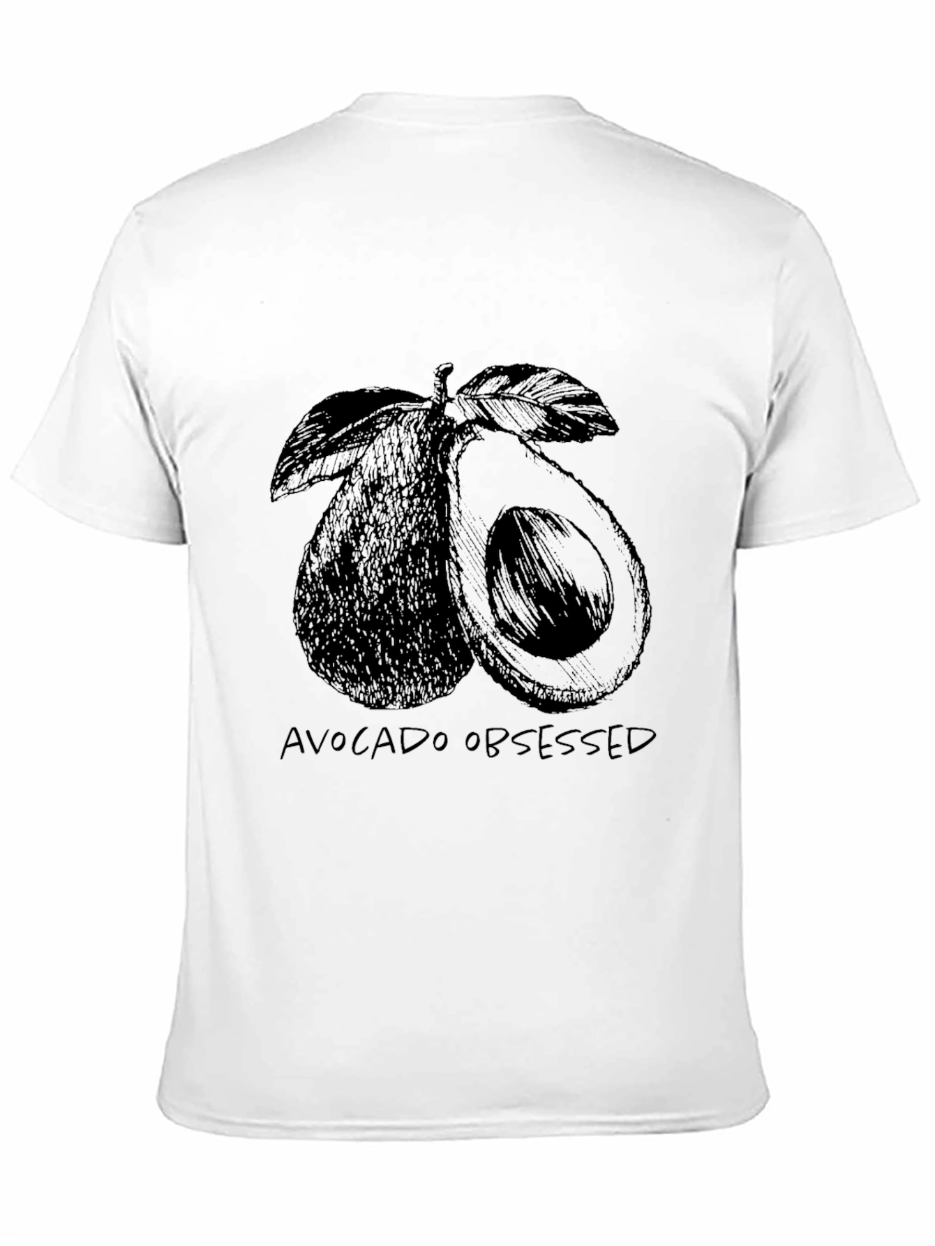 Avocado Obsessed Graphic Tee - Unisex Black T-Shirt