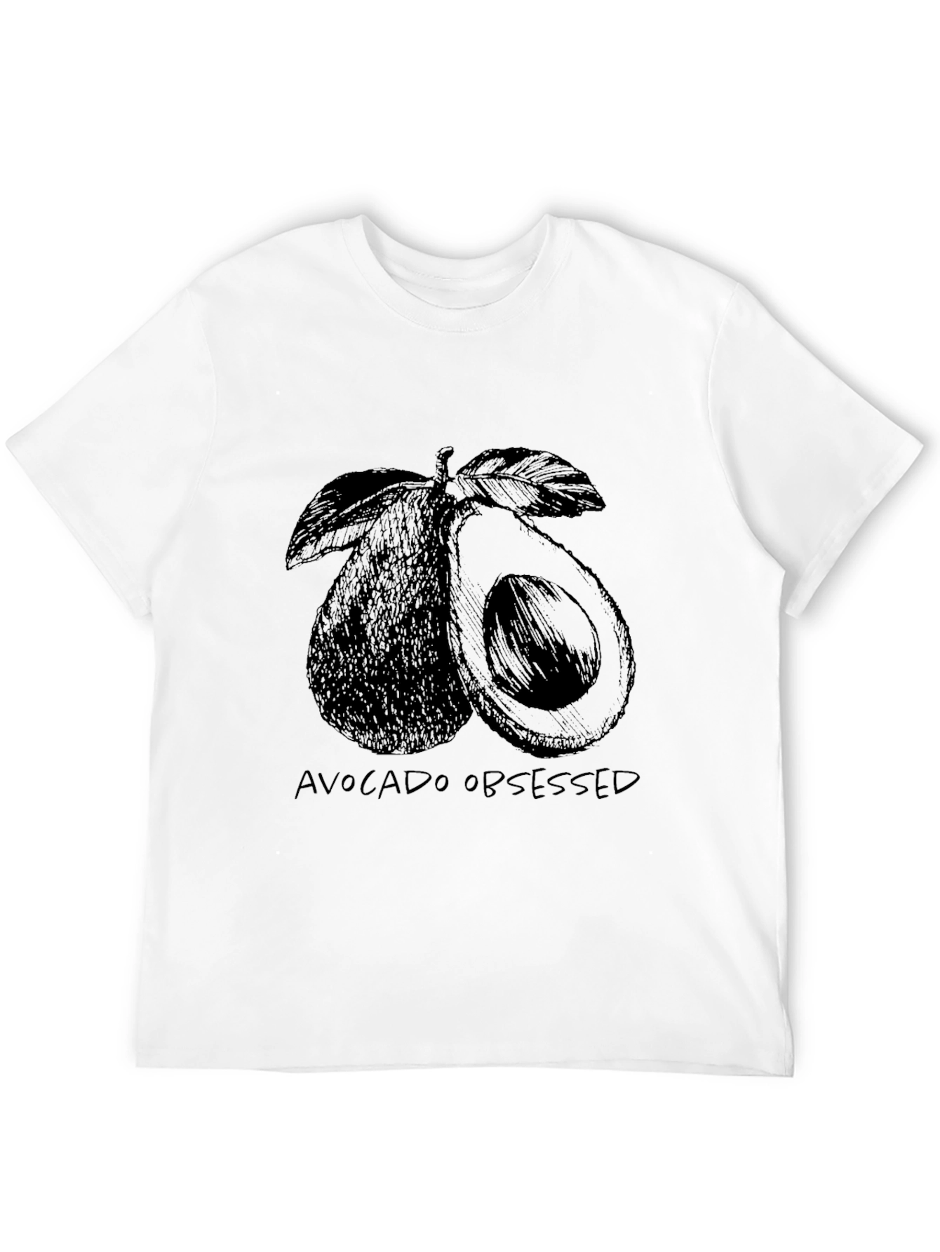 Avocado Obsessed Graphic Tee - Unisex Black T-Shirt