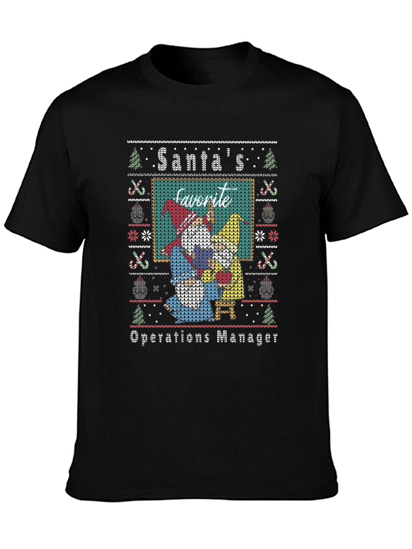 Santas Favorite Operations Manager Ugly Christmas Sweater T-Shirt