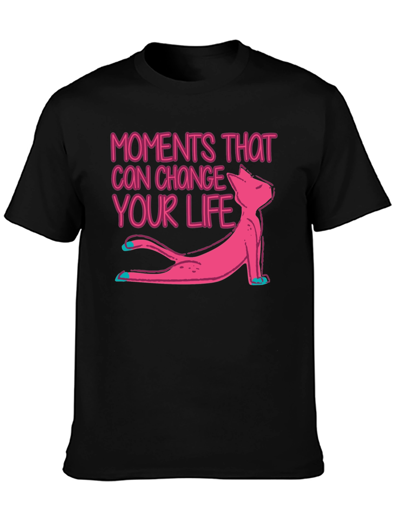 Moments That Change Your Life - Yoga Cat T-Shirt
