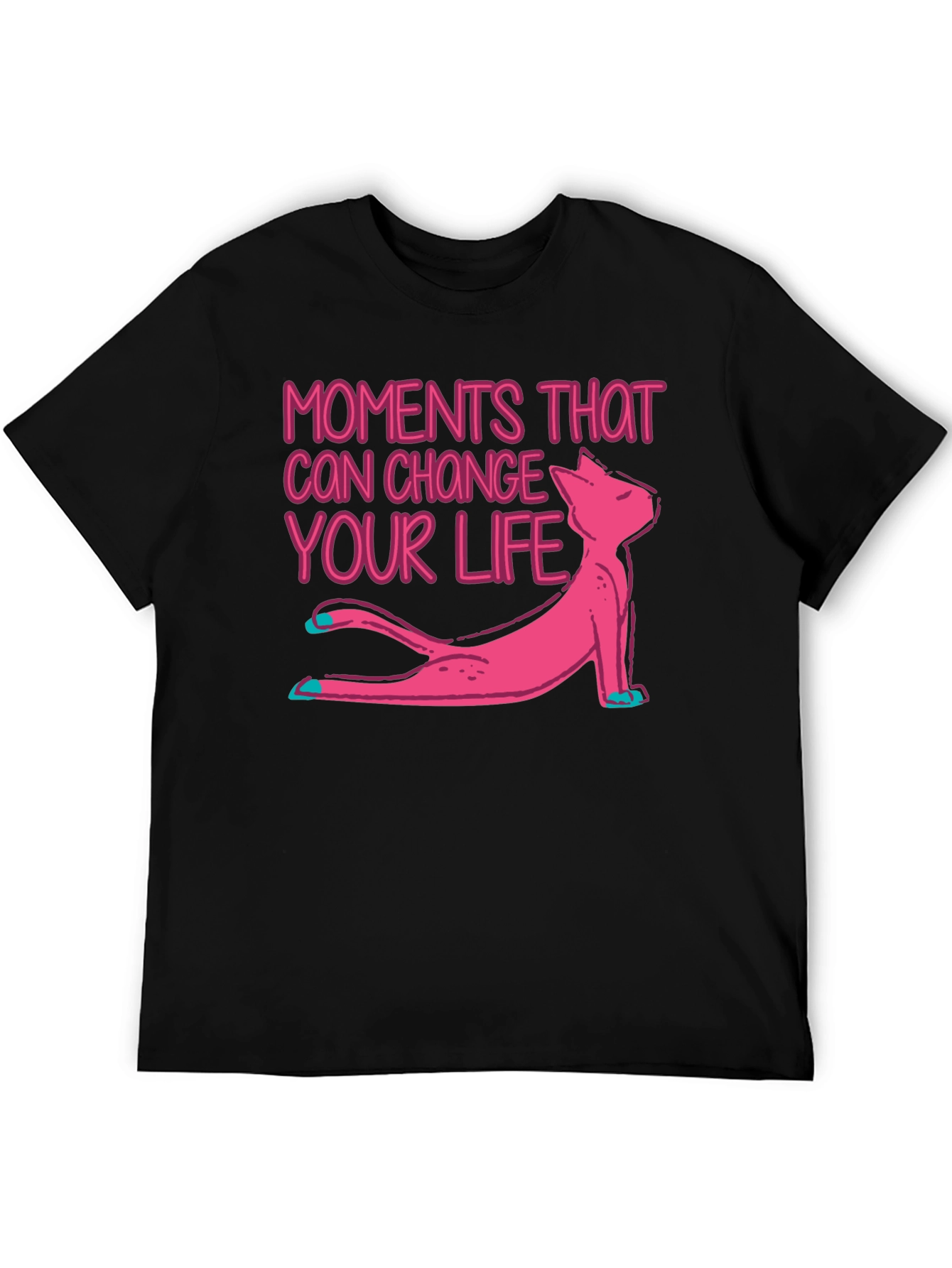 Moments That Change Your Life - Yoga Cat T-Shirt
