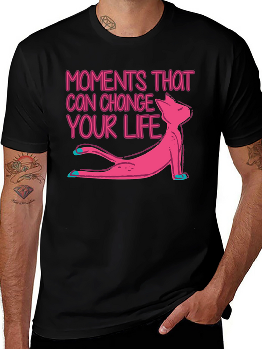 Moments That Change Your Life - Yoga Cat T-Shirt