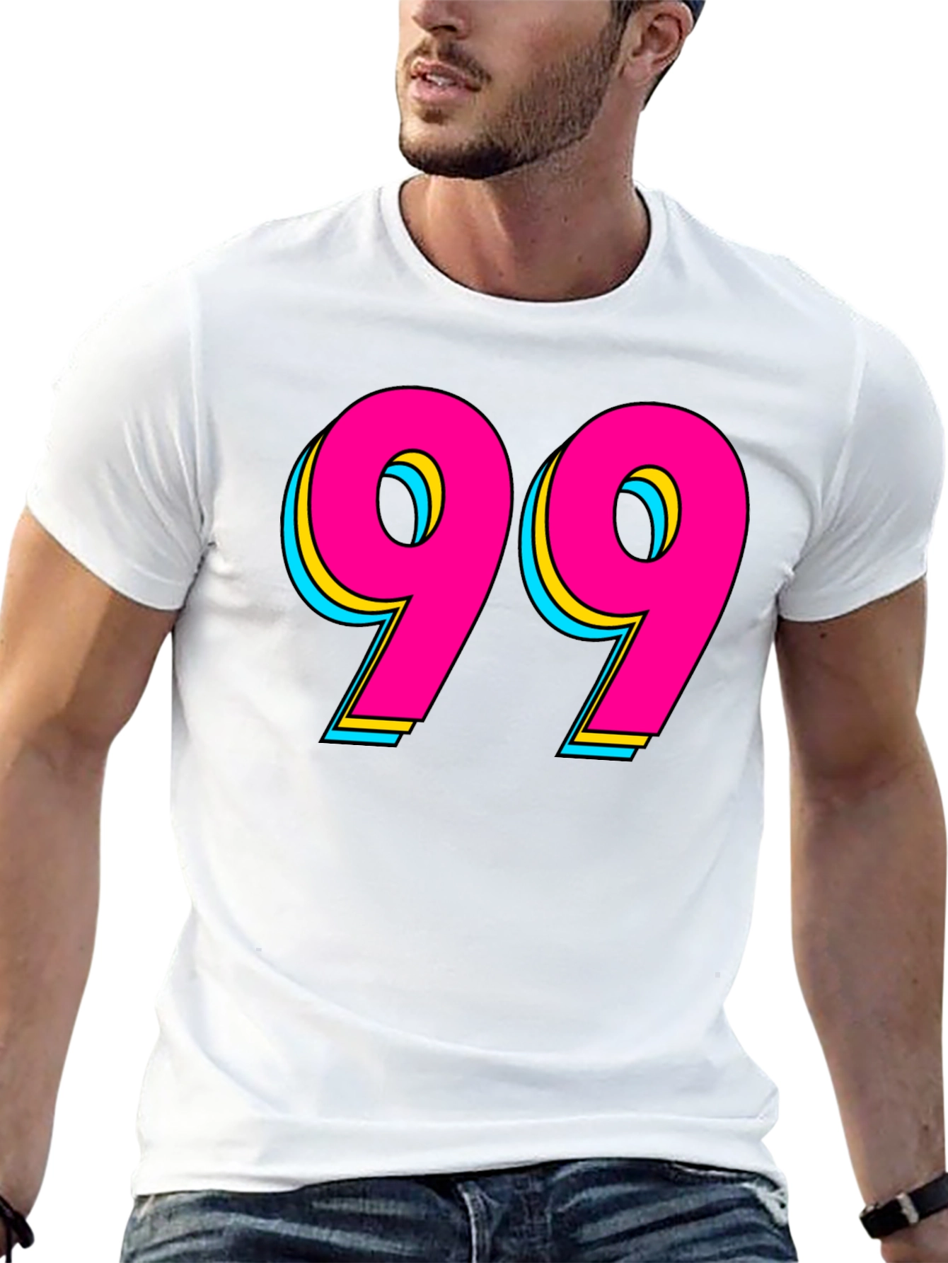 Retro 99 Graphic Tee - Bold Statement Shirt