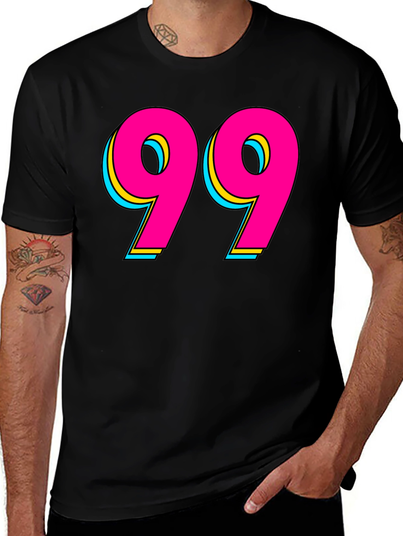 Retro 99 Graphic Tee - Bold Statement Shirt