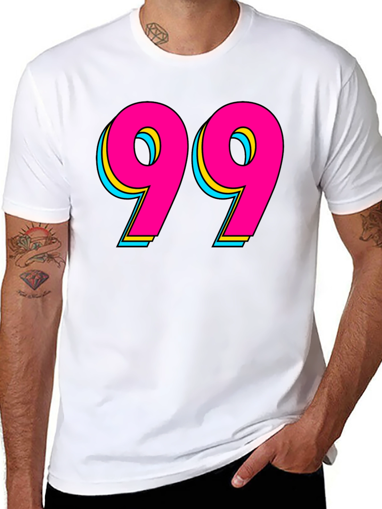 Retro 99 Graphic Tee - Bold Statement Shirt