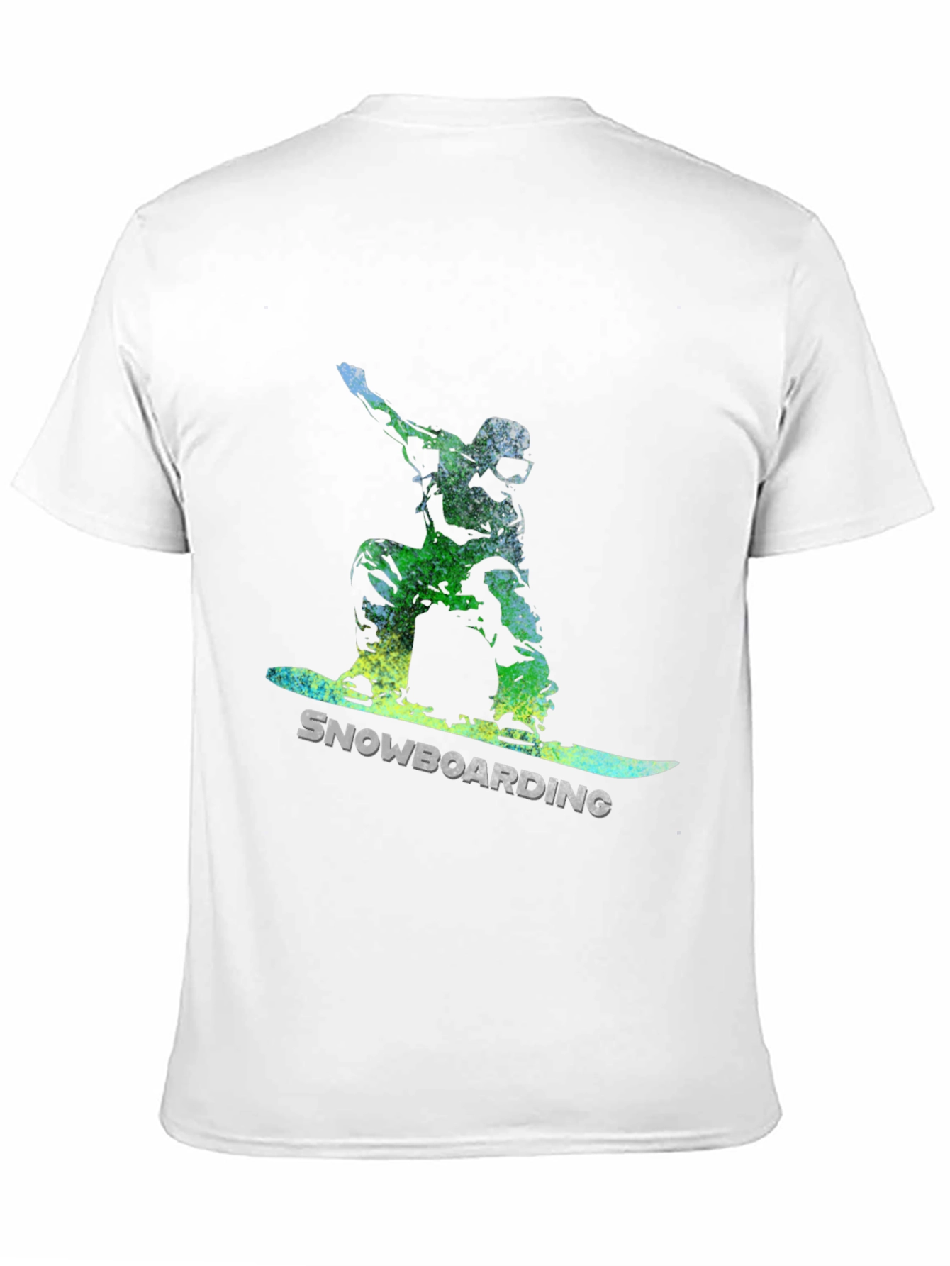 Snowboarding Graphic Tee - Black Cotton Comfort