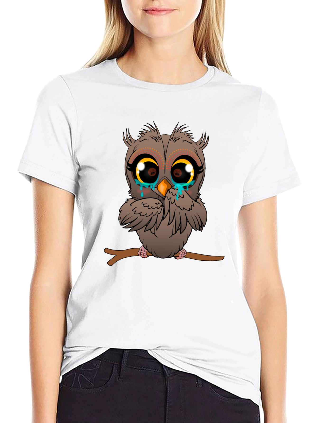 Sad Owl Graphic Tee - Unisex Comfort