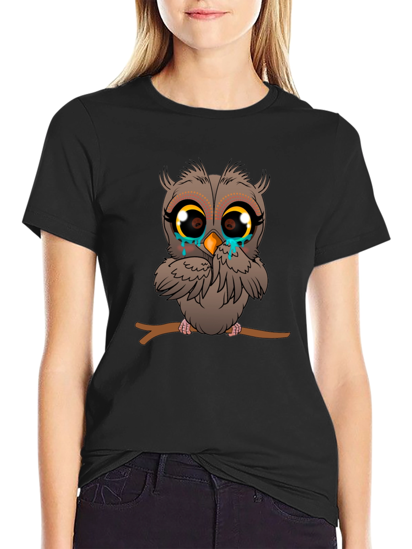 Sad Owl Graphic Tee - Unisex Comfort
