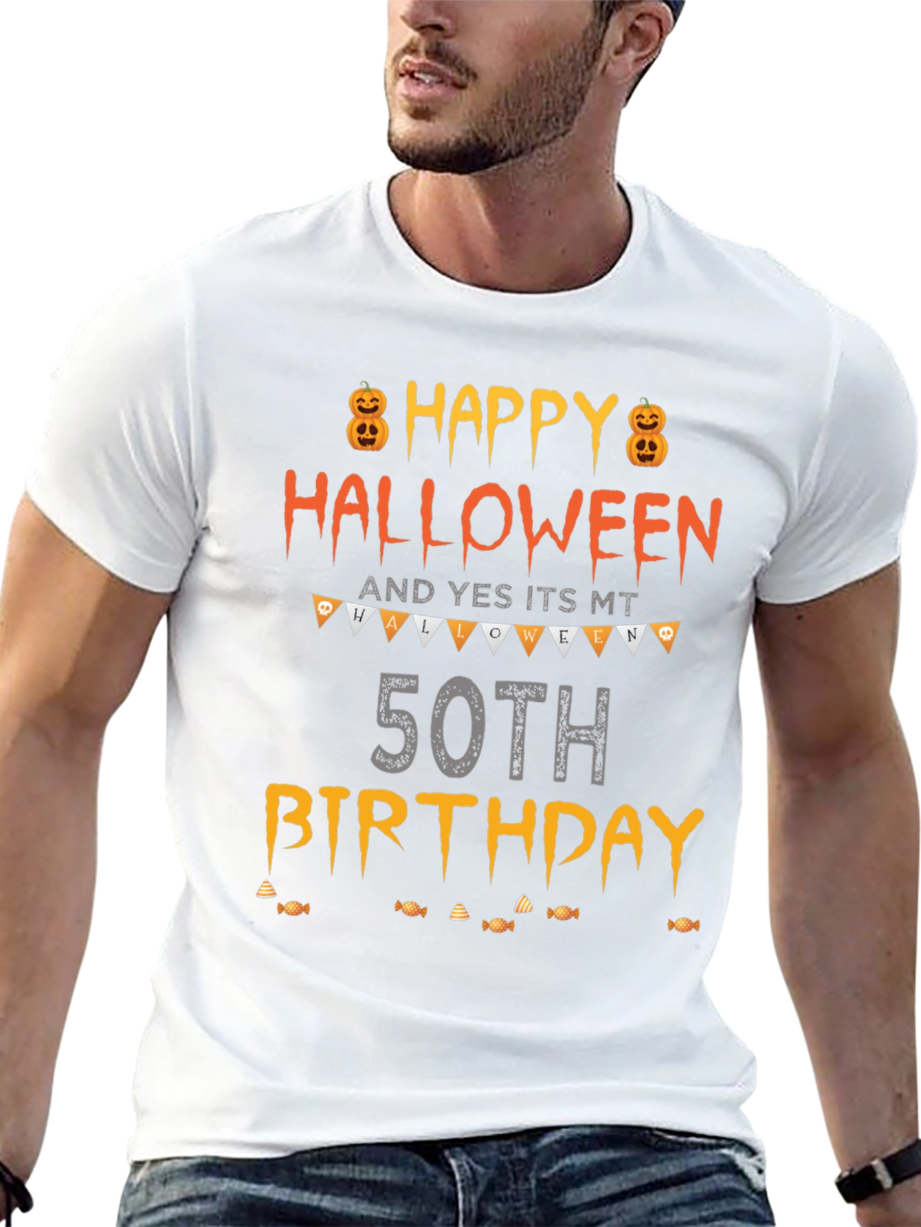 Happy Halloween 50th Birthday T-Shirt
