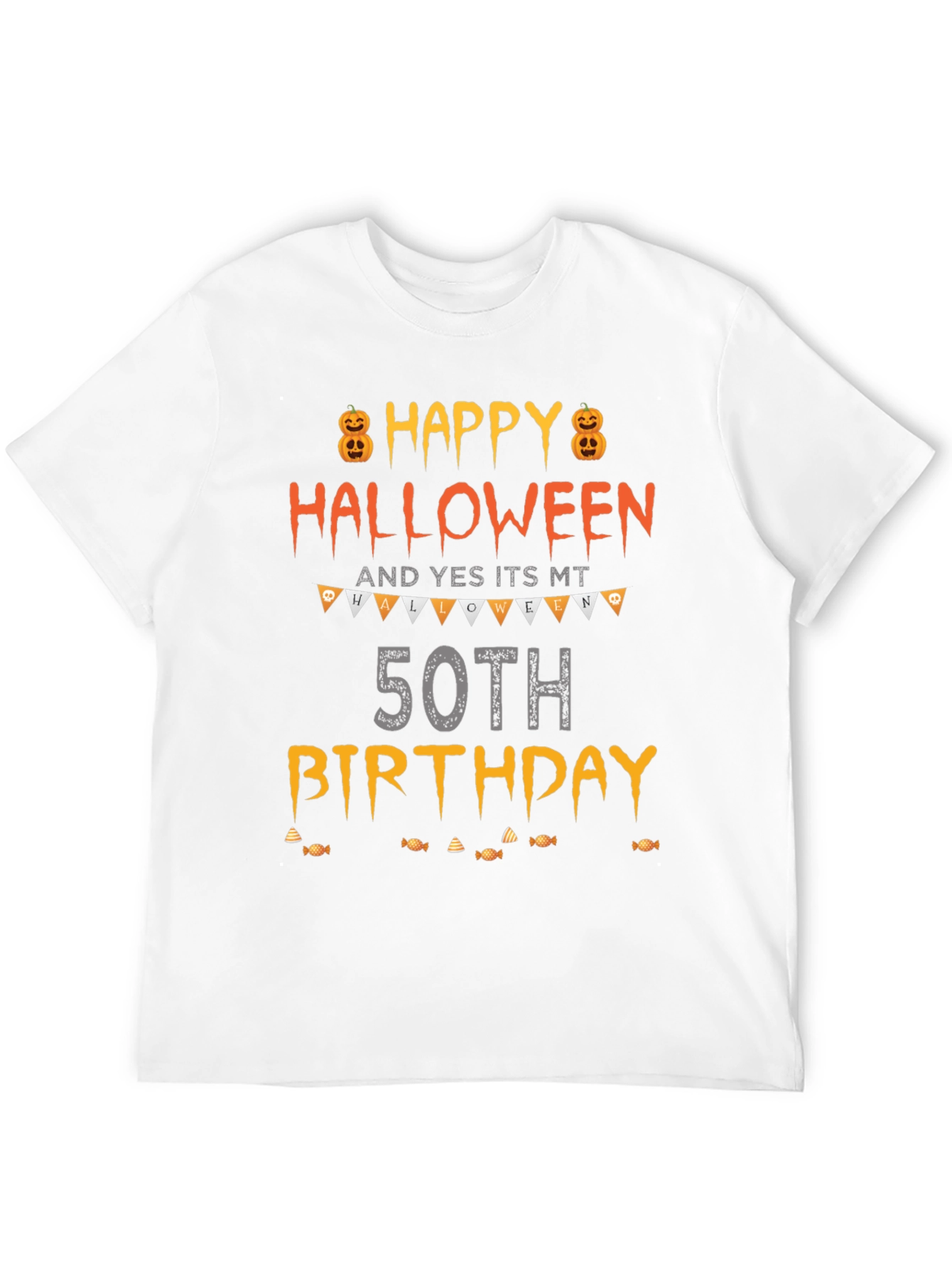 Happy Halloween 50th Birthday T-Shirt