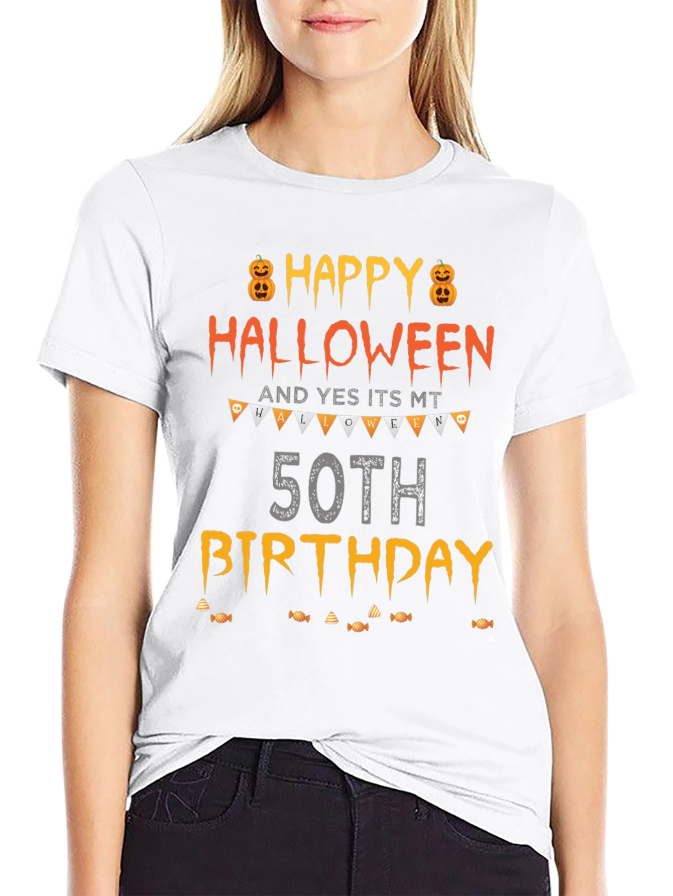 Happy Halloween 50th Birthday T-Shirt