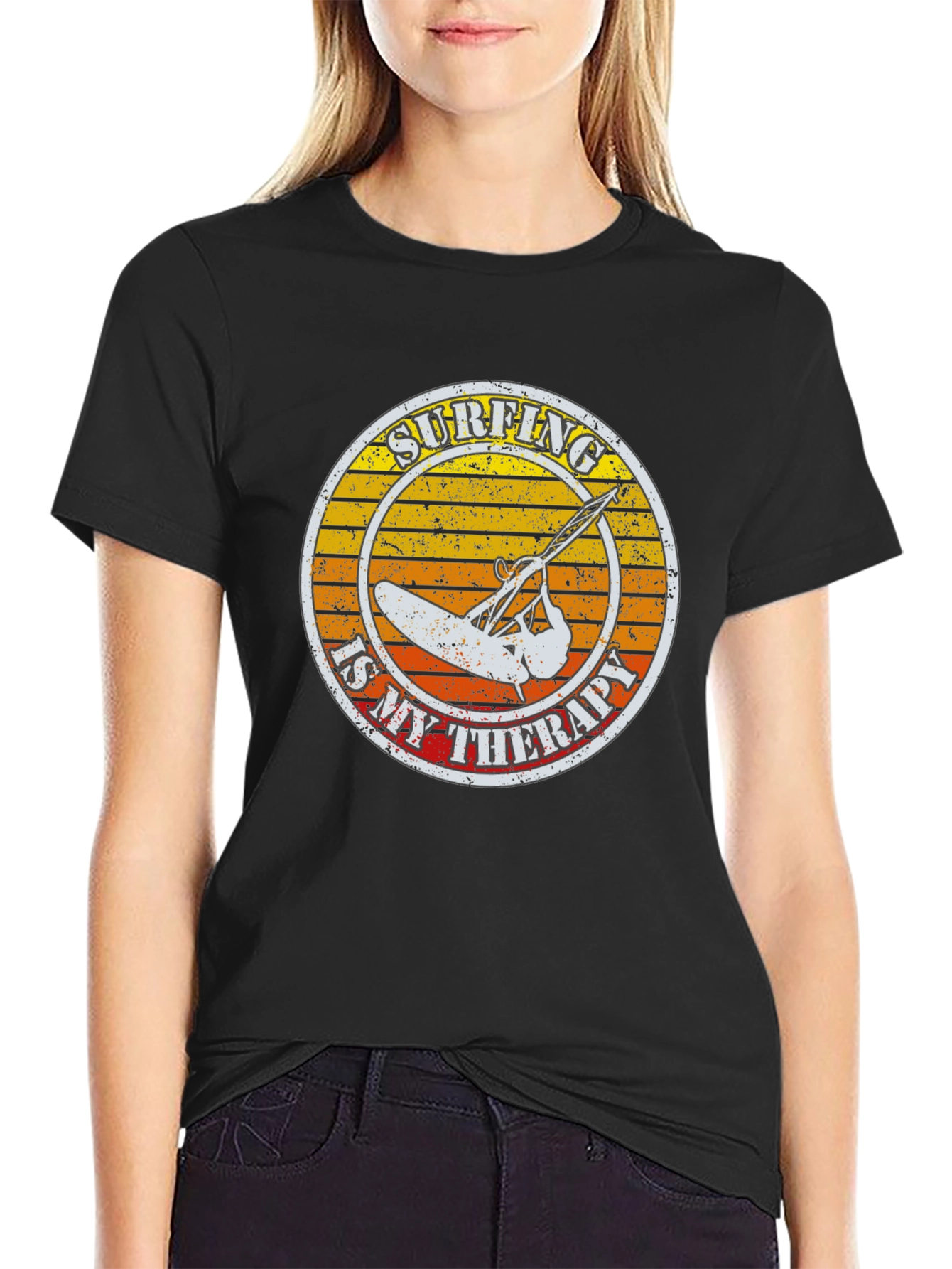 Surfing is My Therapy T-Shirt