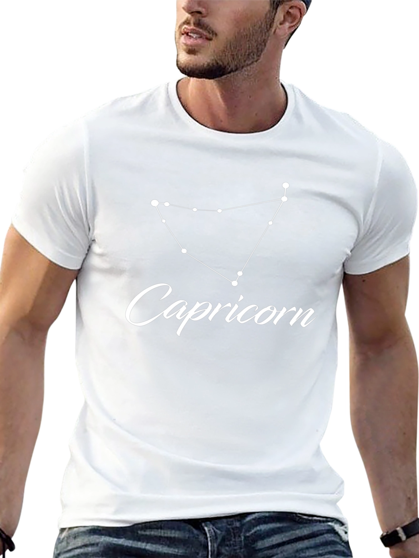 Capricorn Zodiac Sign Black T-Shirt