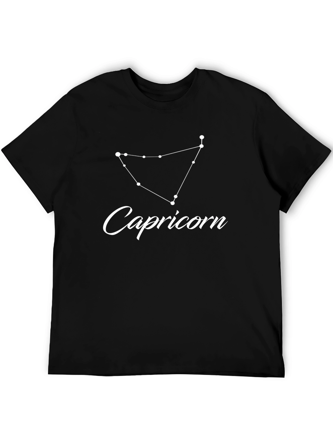 Capricorn Zodiac Sign Black T-Shirt