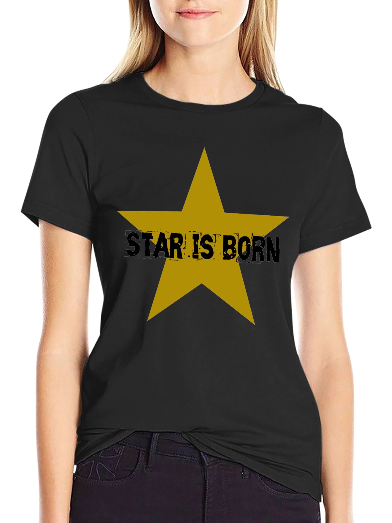Star is Born Black Graphic Tee