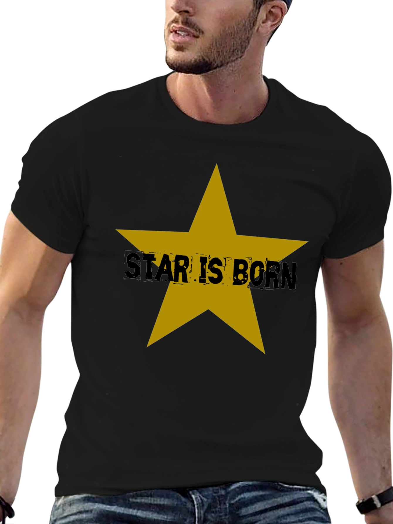 Star is Born Black Graphic Tee