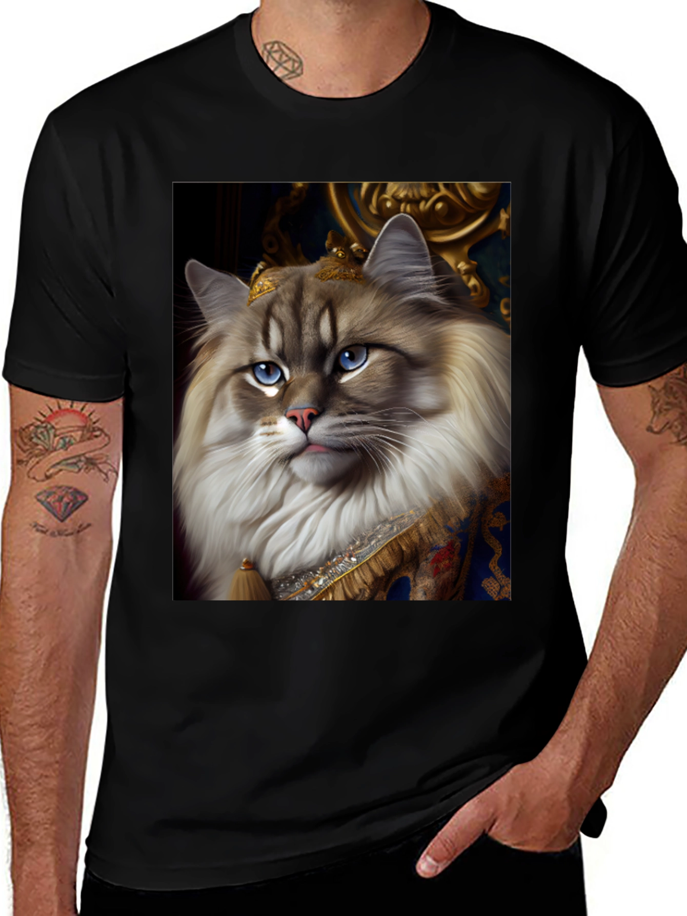 Royal Cat T-Shirt - Funny Pet Lover Tee