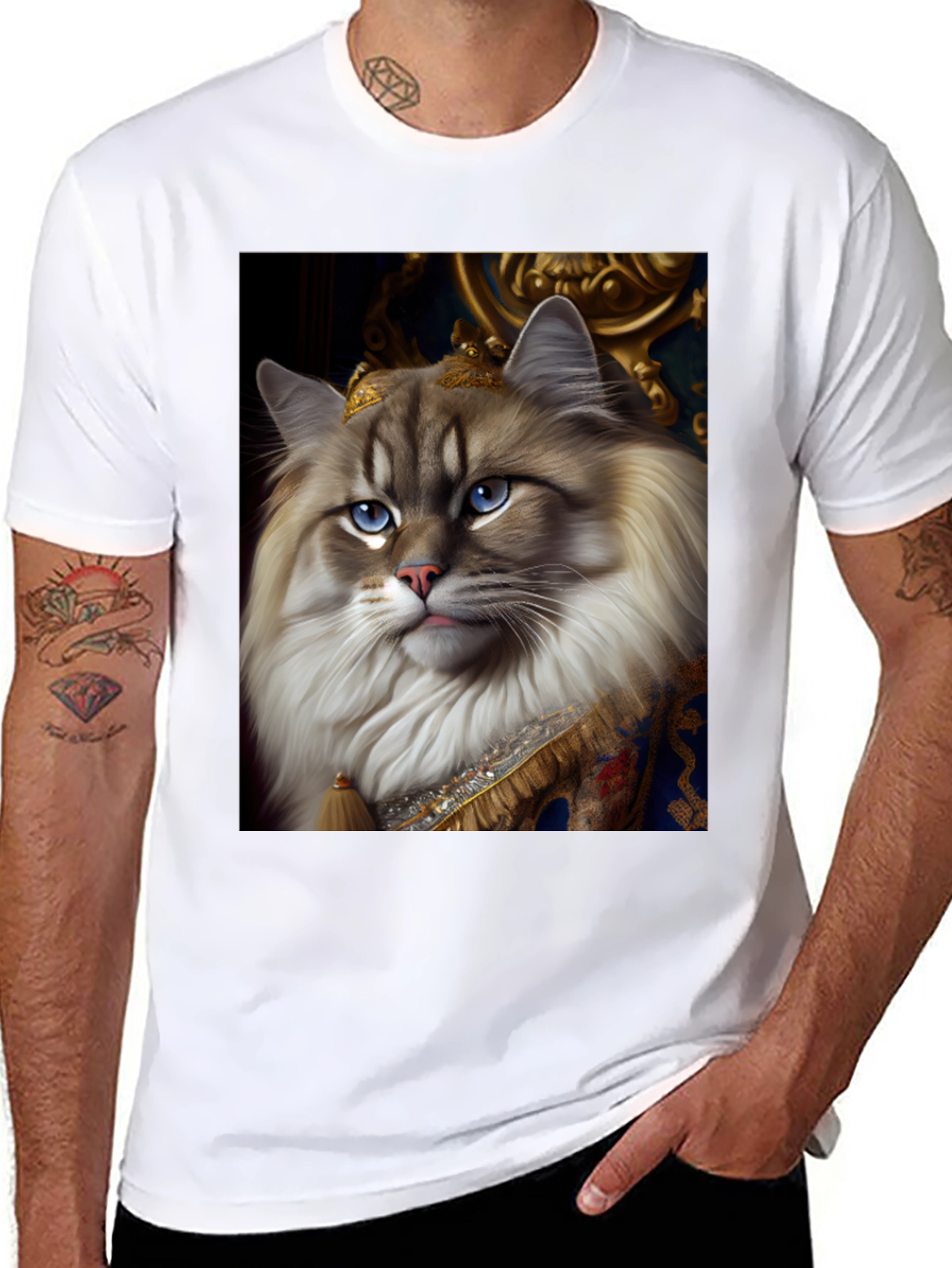 Royal Cat T-Shirt - Funny Pet Lover Tee