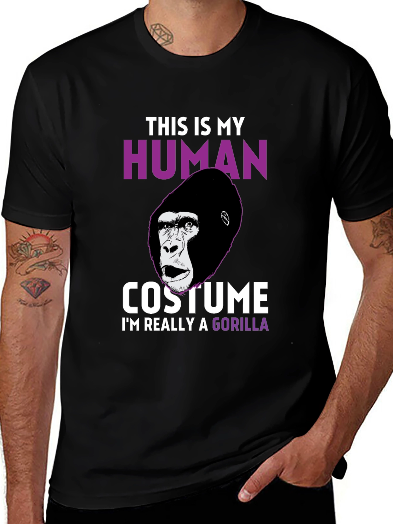 Human Costume Gorilla T-Shirt