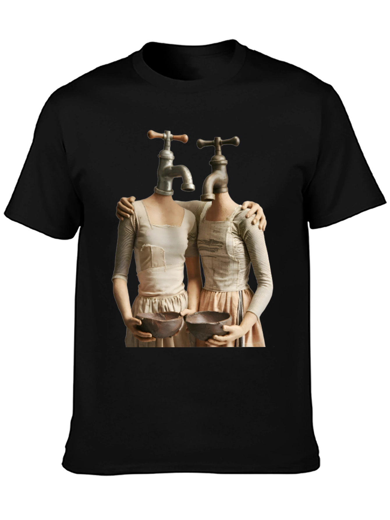 Abstract Faucet Head Womens T-Shirt
