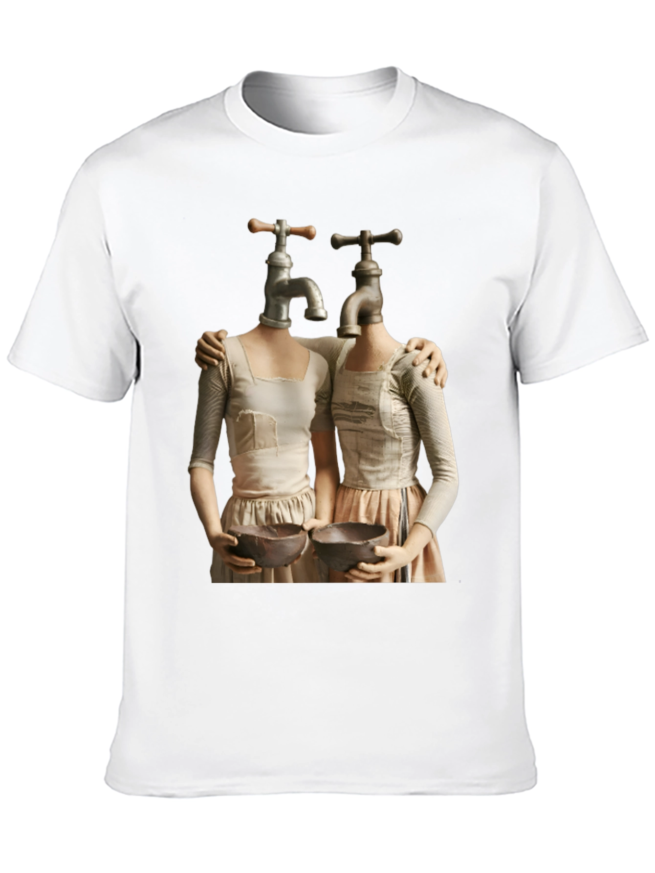 Abstract Faucet Head Womens T-Shirt