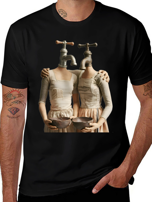 Abstract Faucet Head Womens T-Shirt