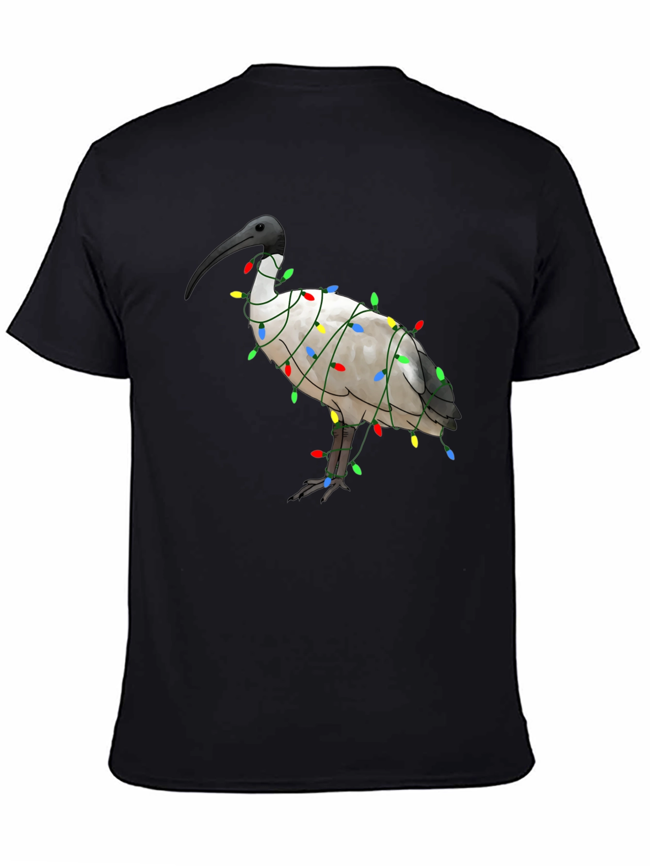 Ibis Bird Christmas Lights T-Shirt - Holiday Apparel