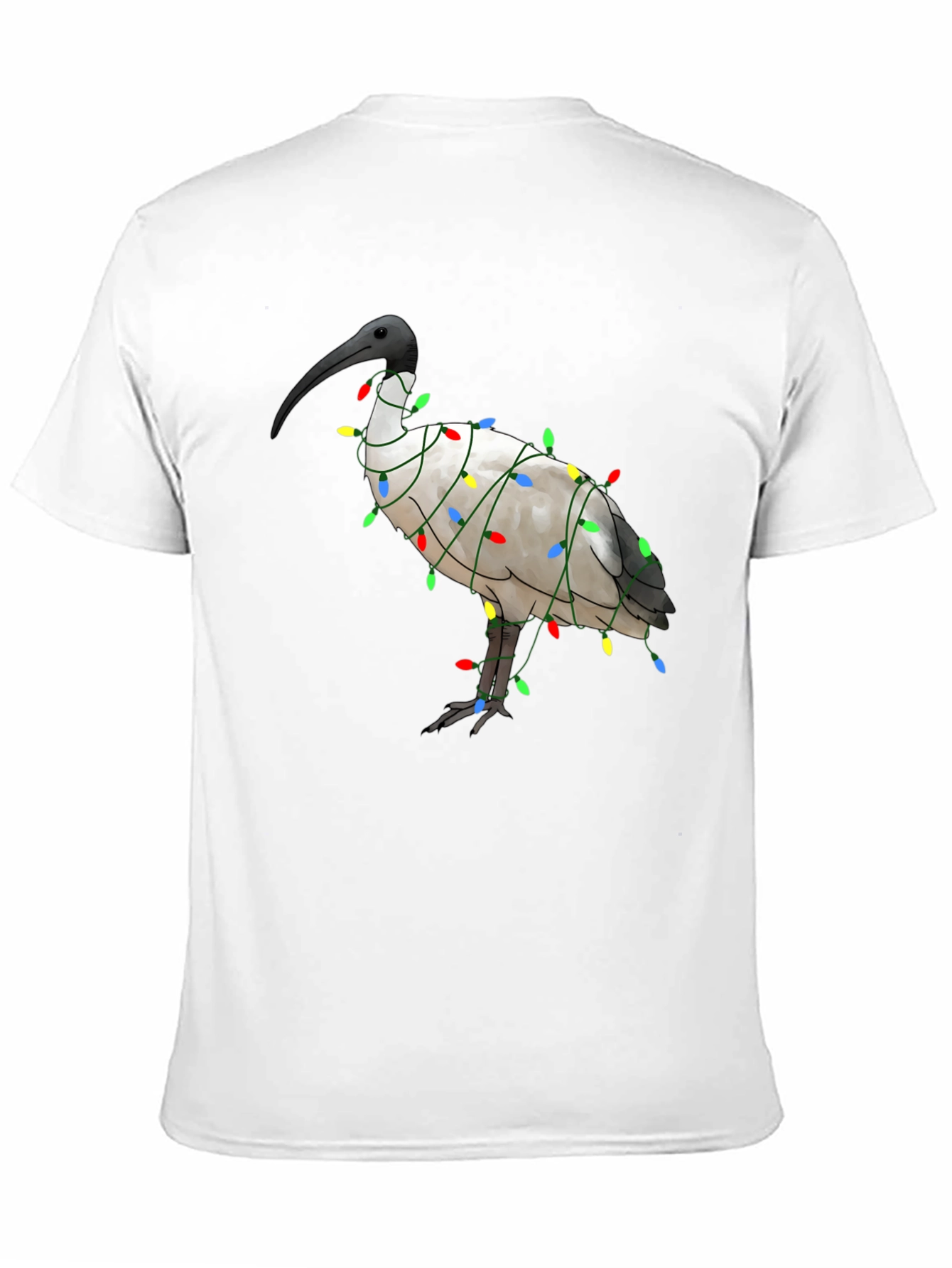 Ibis Bird Christmas Lights T-Shirt - Holiday Apparel