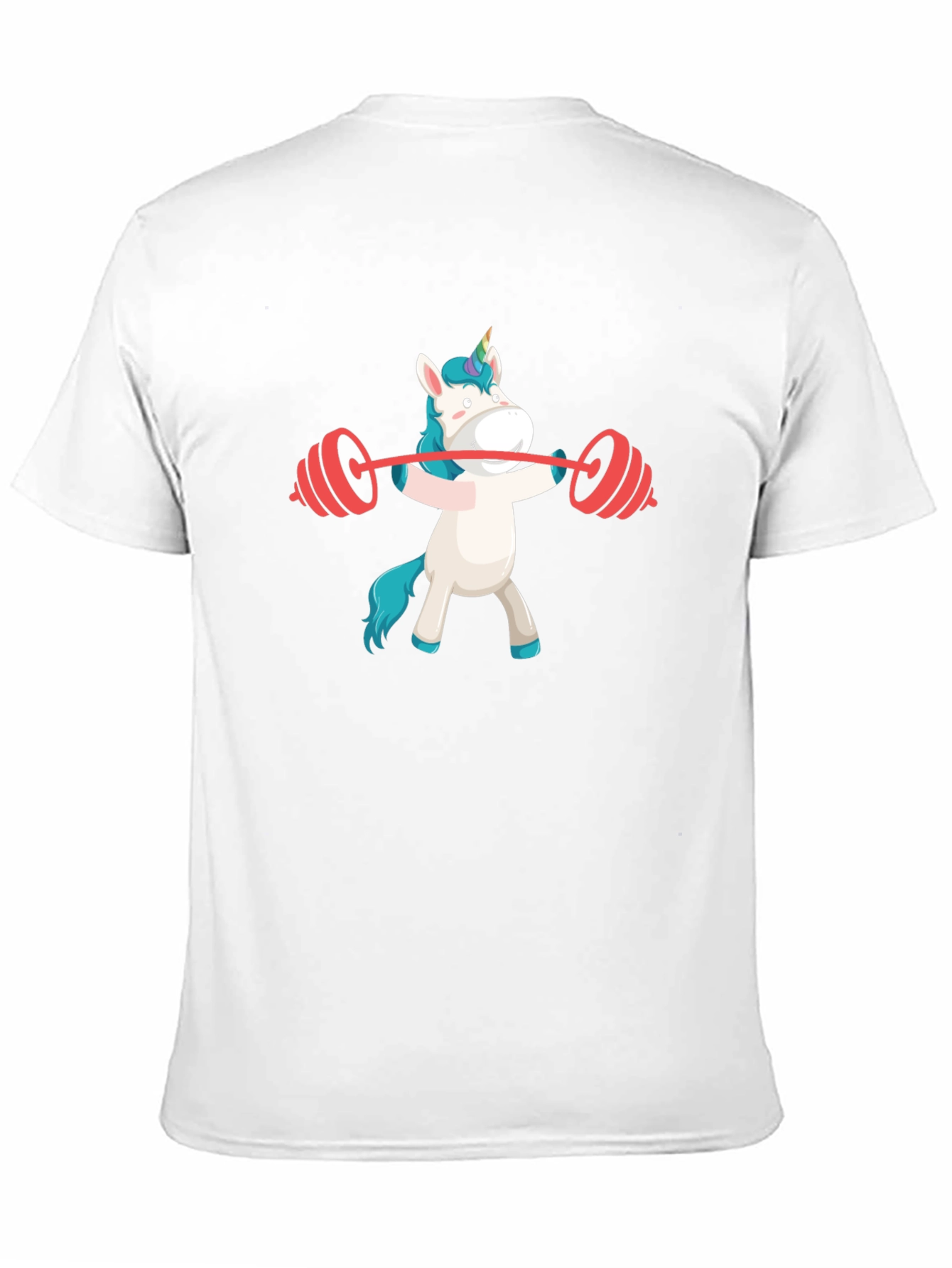 Unicorn Lifting Barbell Graphic T-Shirt