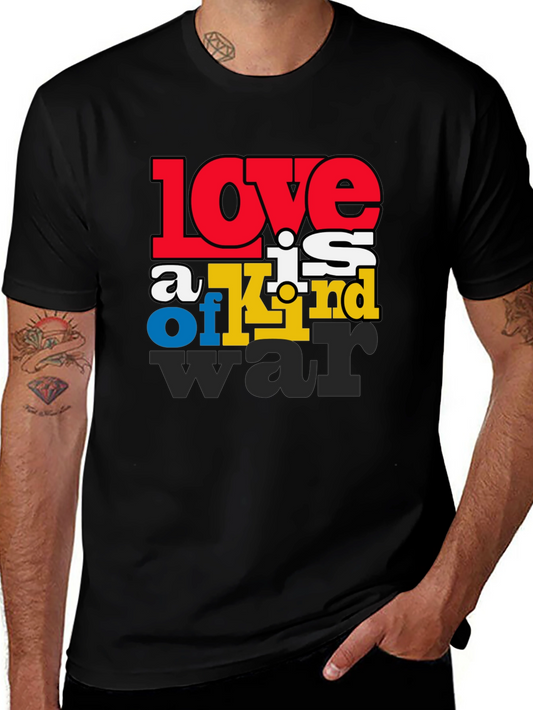 Love is a Kind of War Graphic Tee - Black