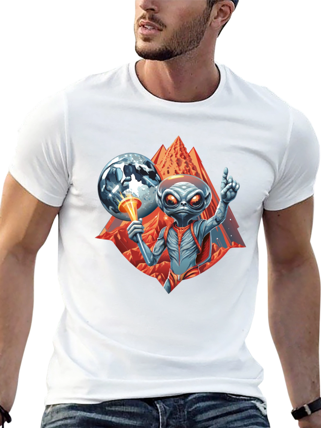Alien Invasion T-Shirt - Sci-Fi Graphic Tee