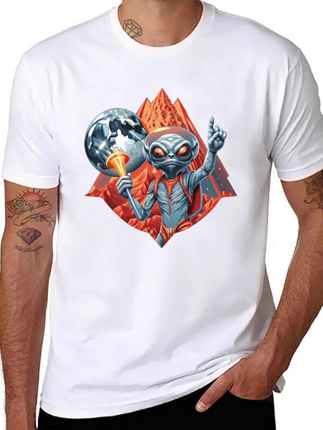 Alien Invasion T-Shirt - Sci-Fi Graphic Tee