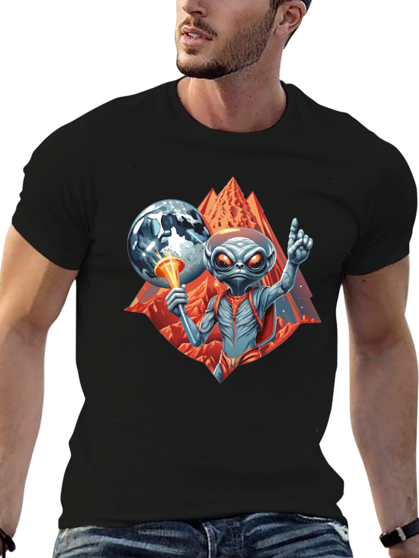 Alien Invasion T-Shirt - Sci-Fi Graphic Tee