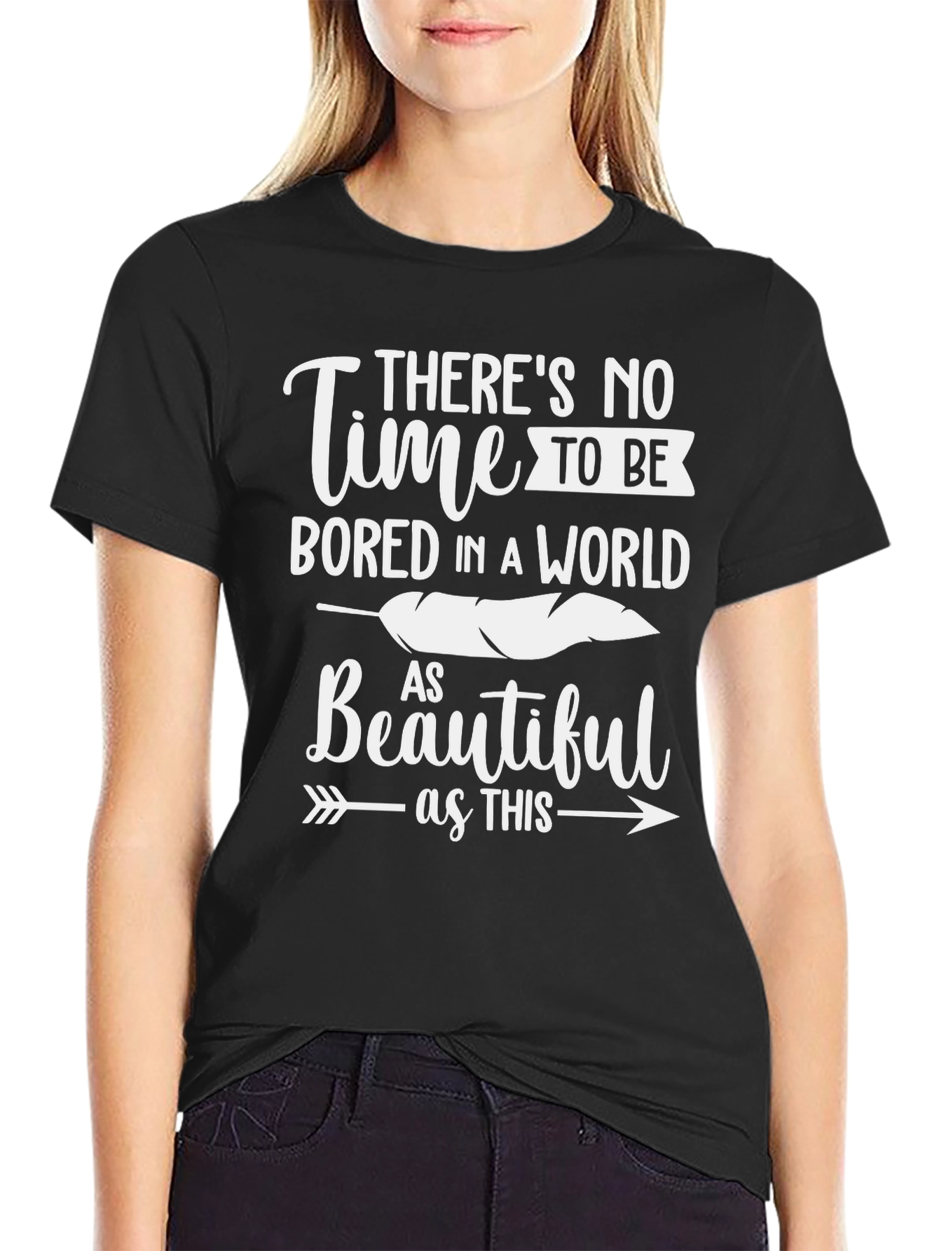 Inspirational Graphic Tee: Time to Be Bored