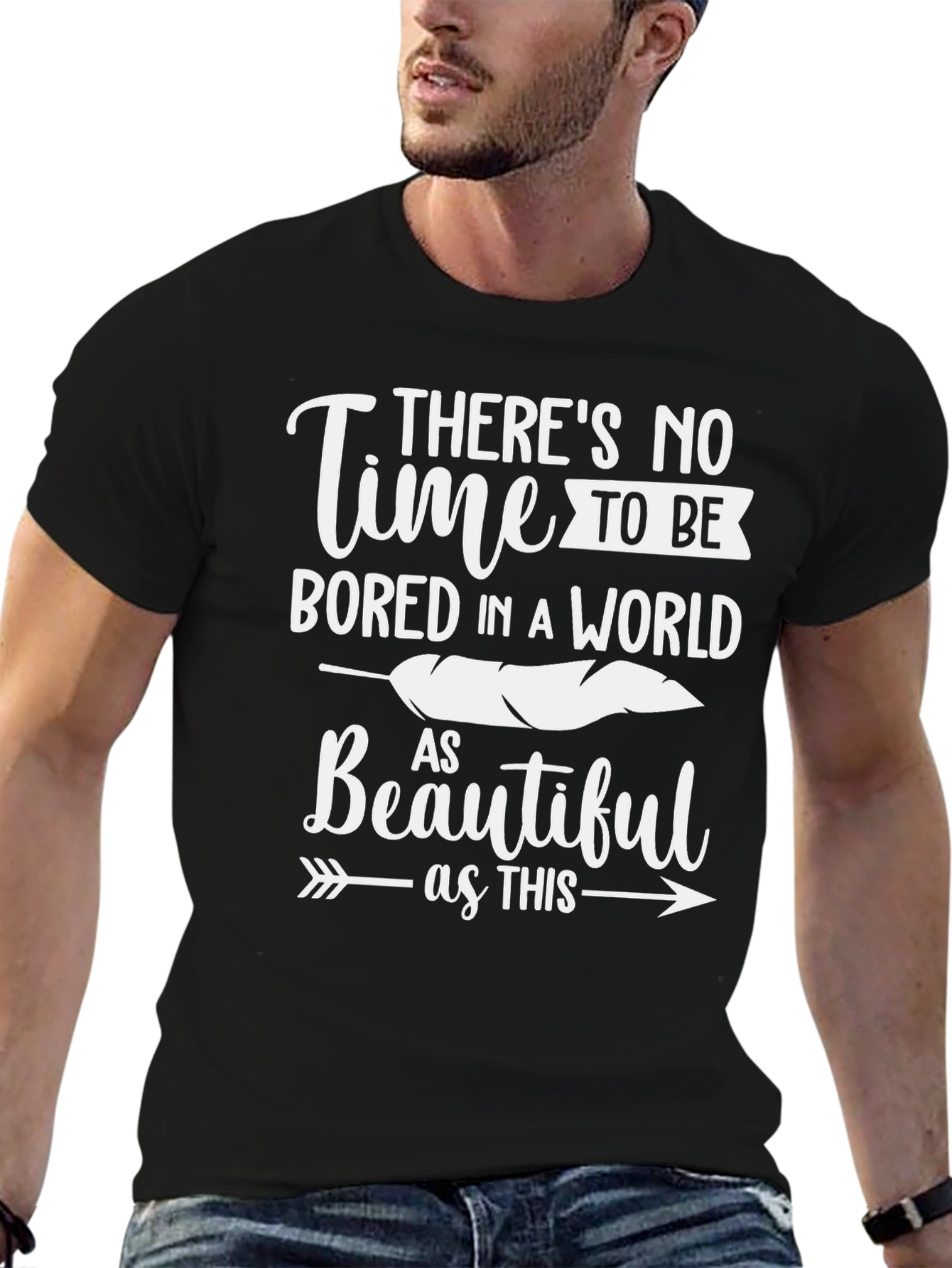 Inspirational Graphic Tee: Time to Be Bored