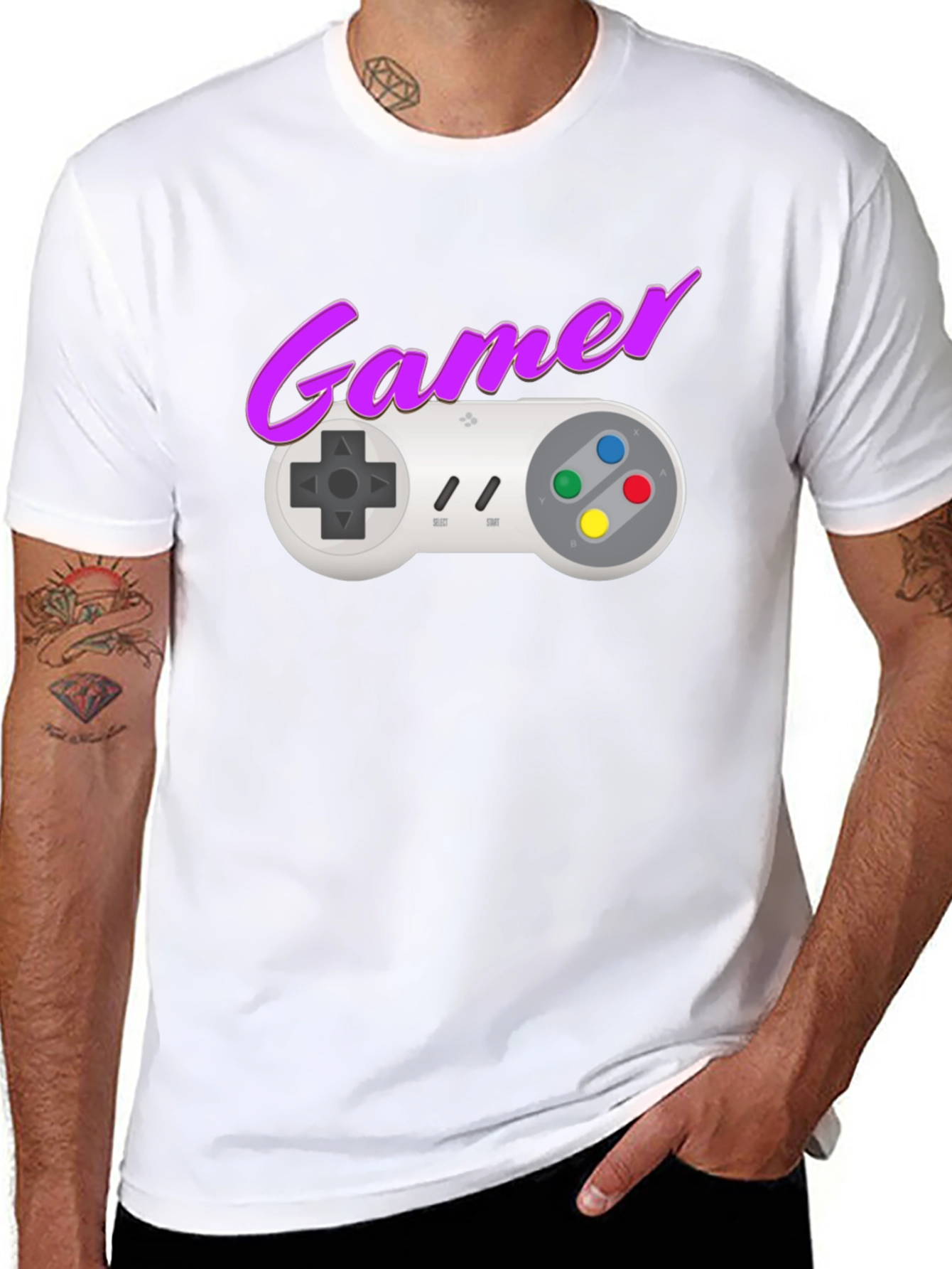 Retro Gamer Graphic T-Shirt