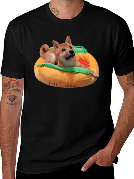 Dog in Hotdog Bed T-Shirt