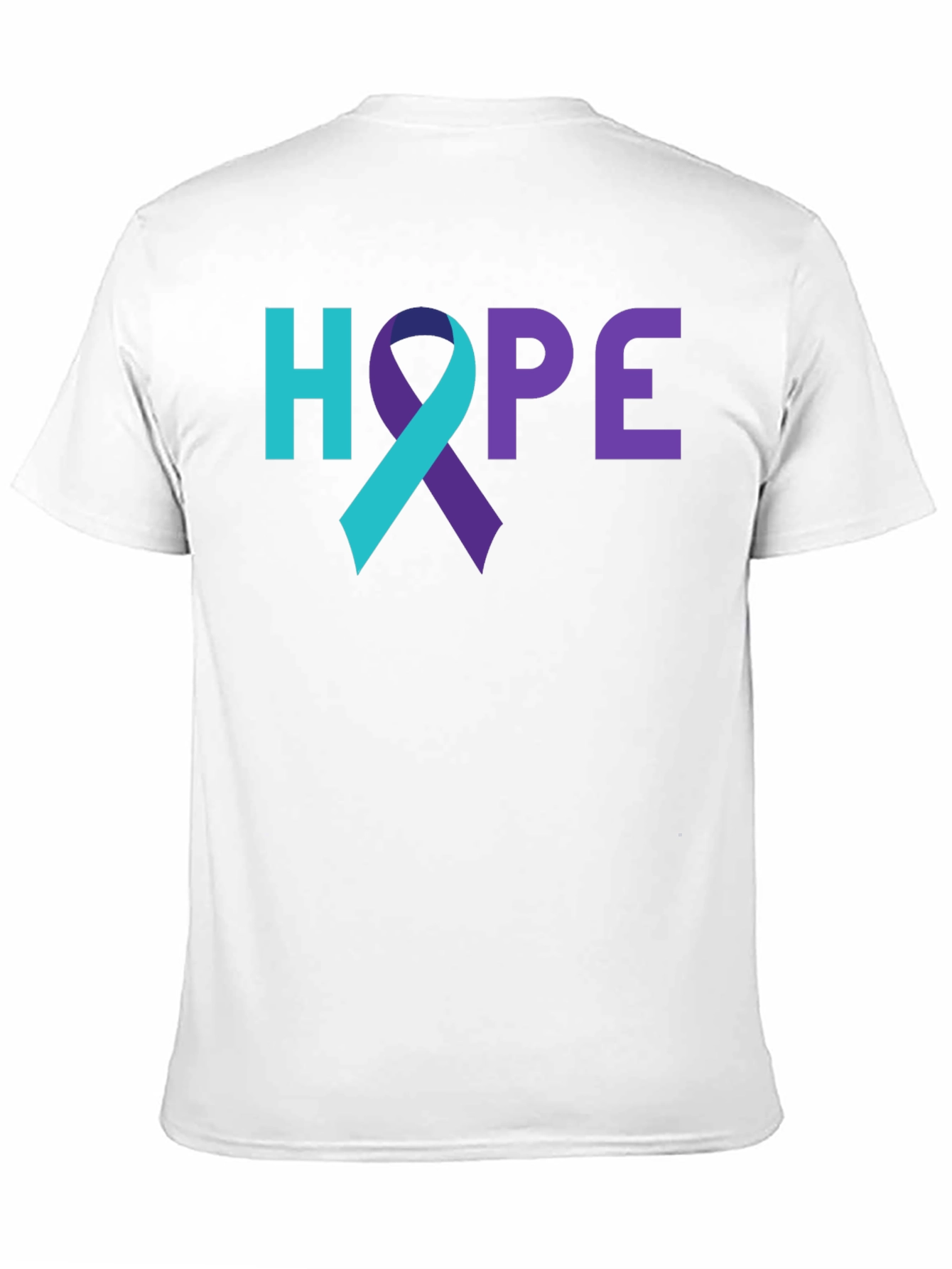 HOPE Awareness Ribbon Graphic Tee - Black