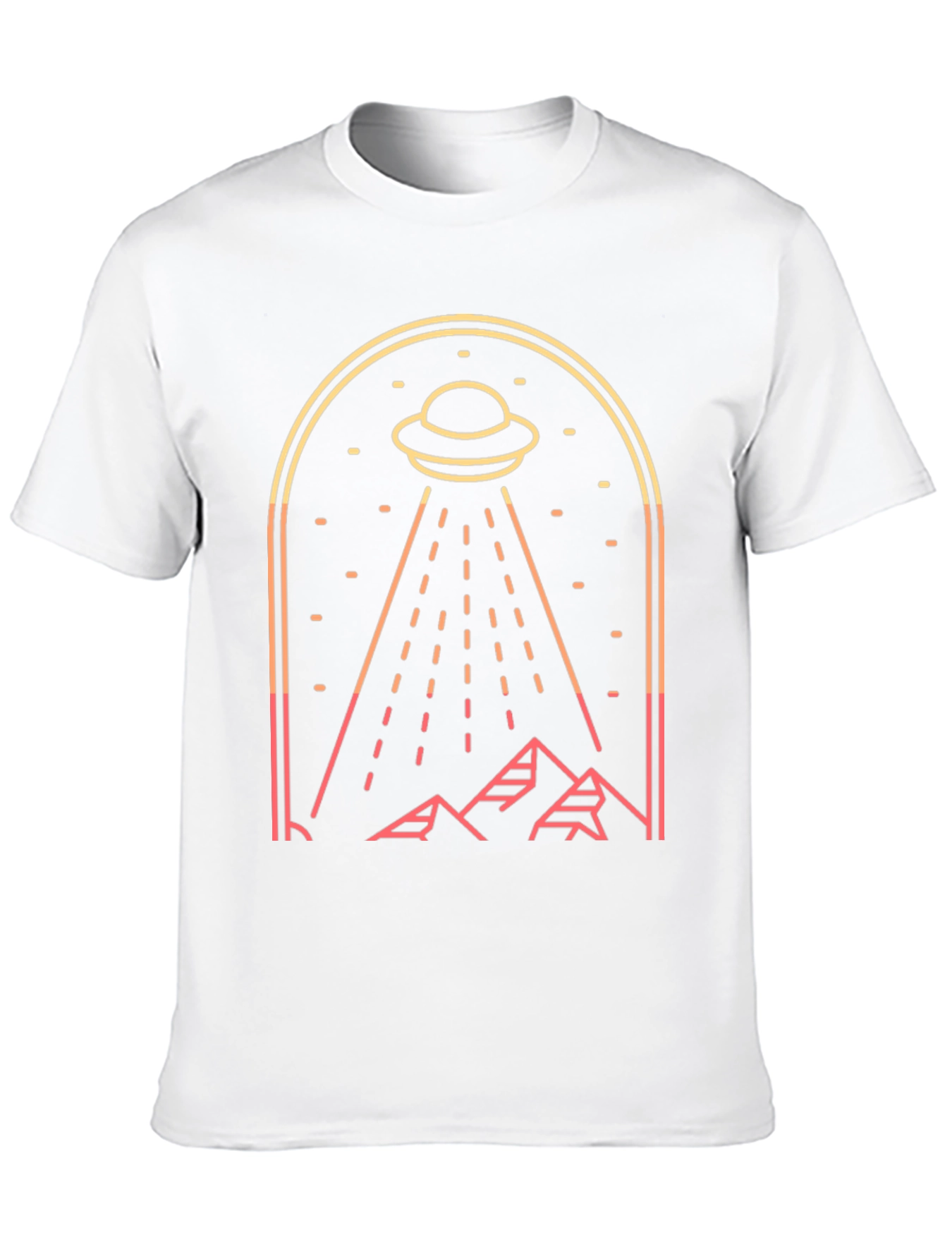 UFO Abduction Graphic Tee - Sci-Fi T-Shirt