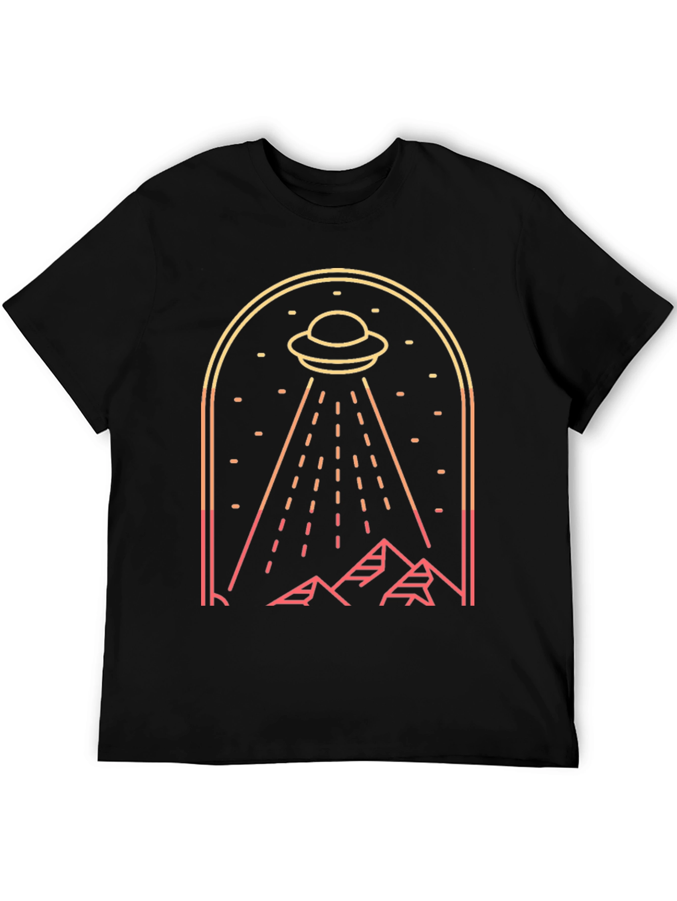UFO Abduction Graphic Tee - Sci-Fi T-Shirt