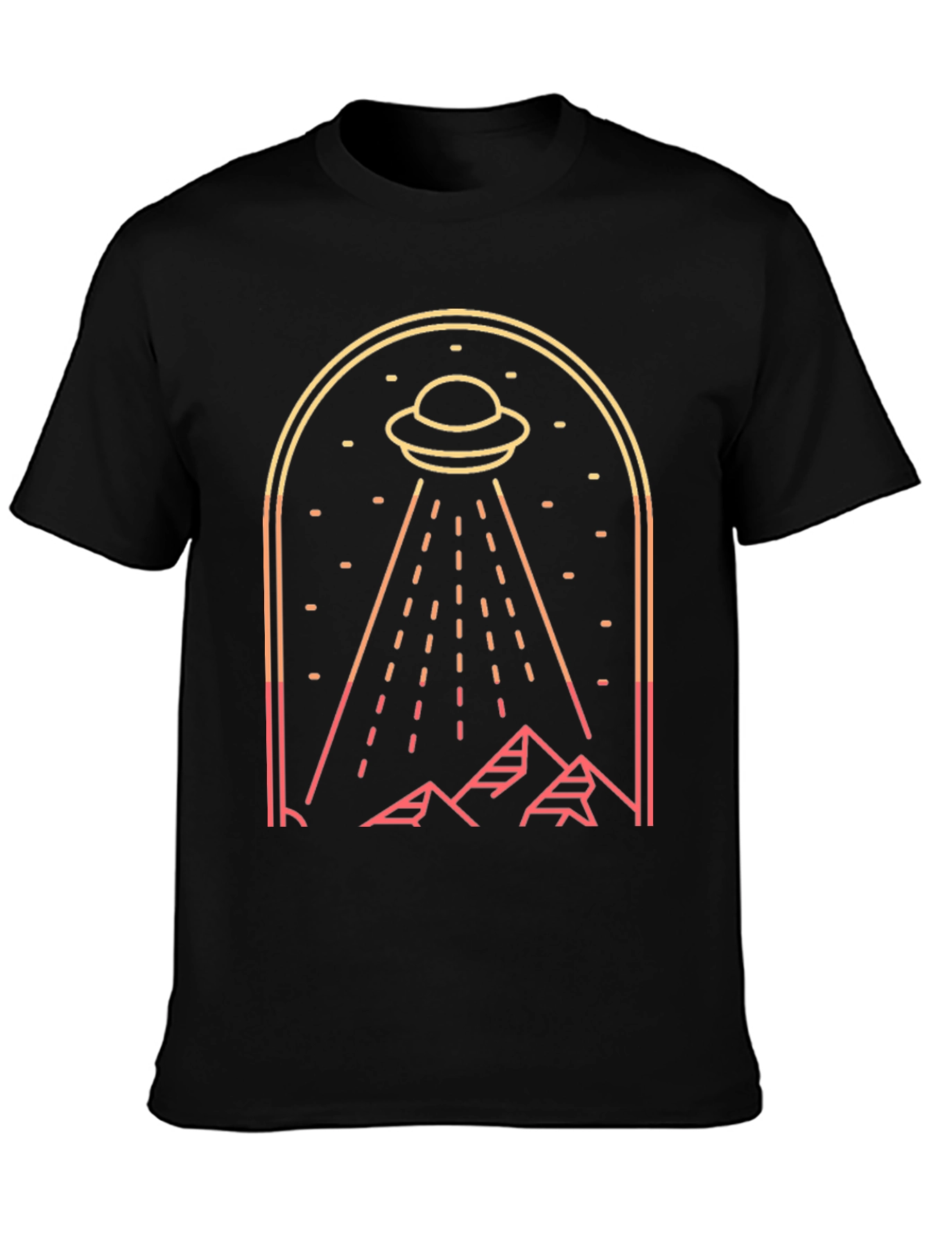 UFO Abduction Graphic Tee - Sci-Fi T-Shirt