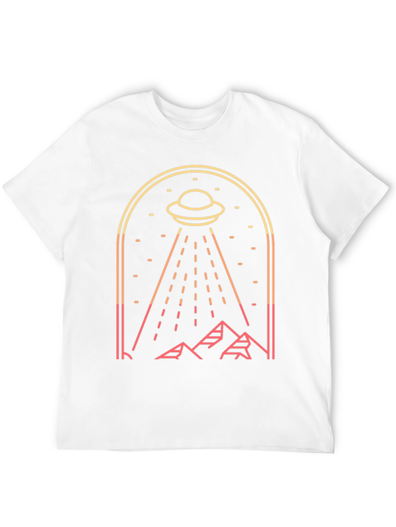 UFO Abduction Graphic Tee - Sci-Fi T-Shirt