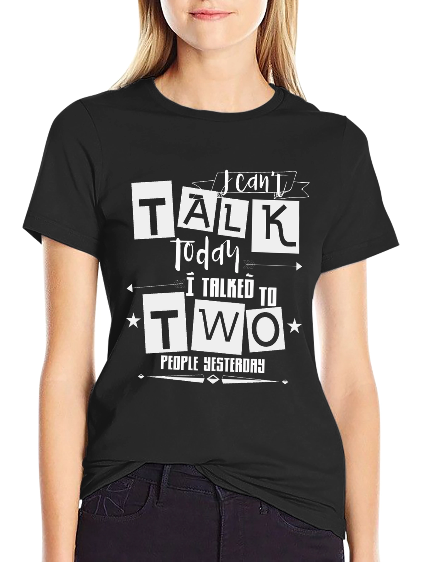 Funny I Cant Talk Today Graphic Tee