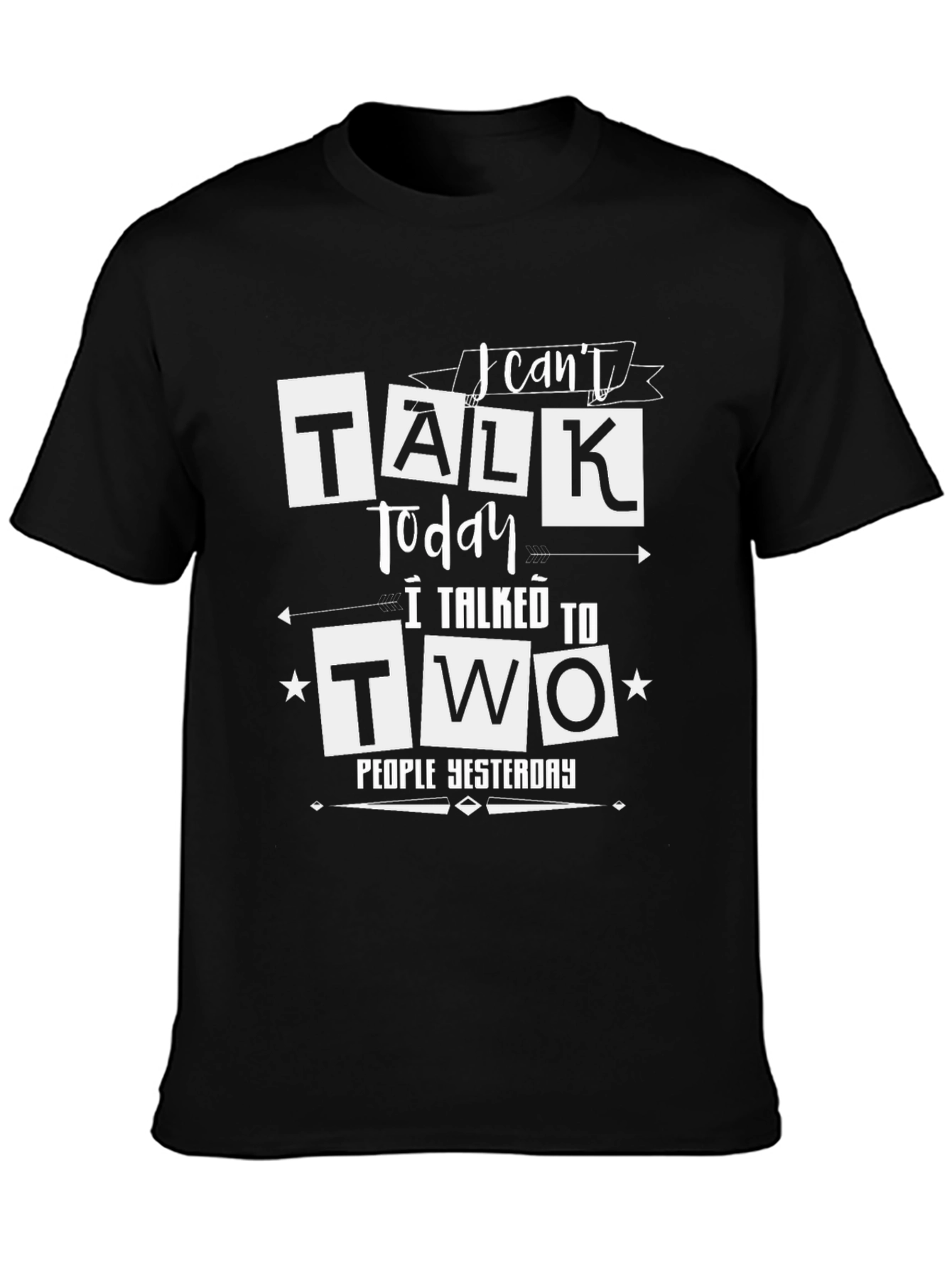 Funny I Cant Talk Today Graphic Tee