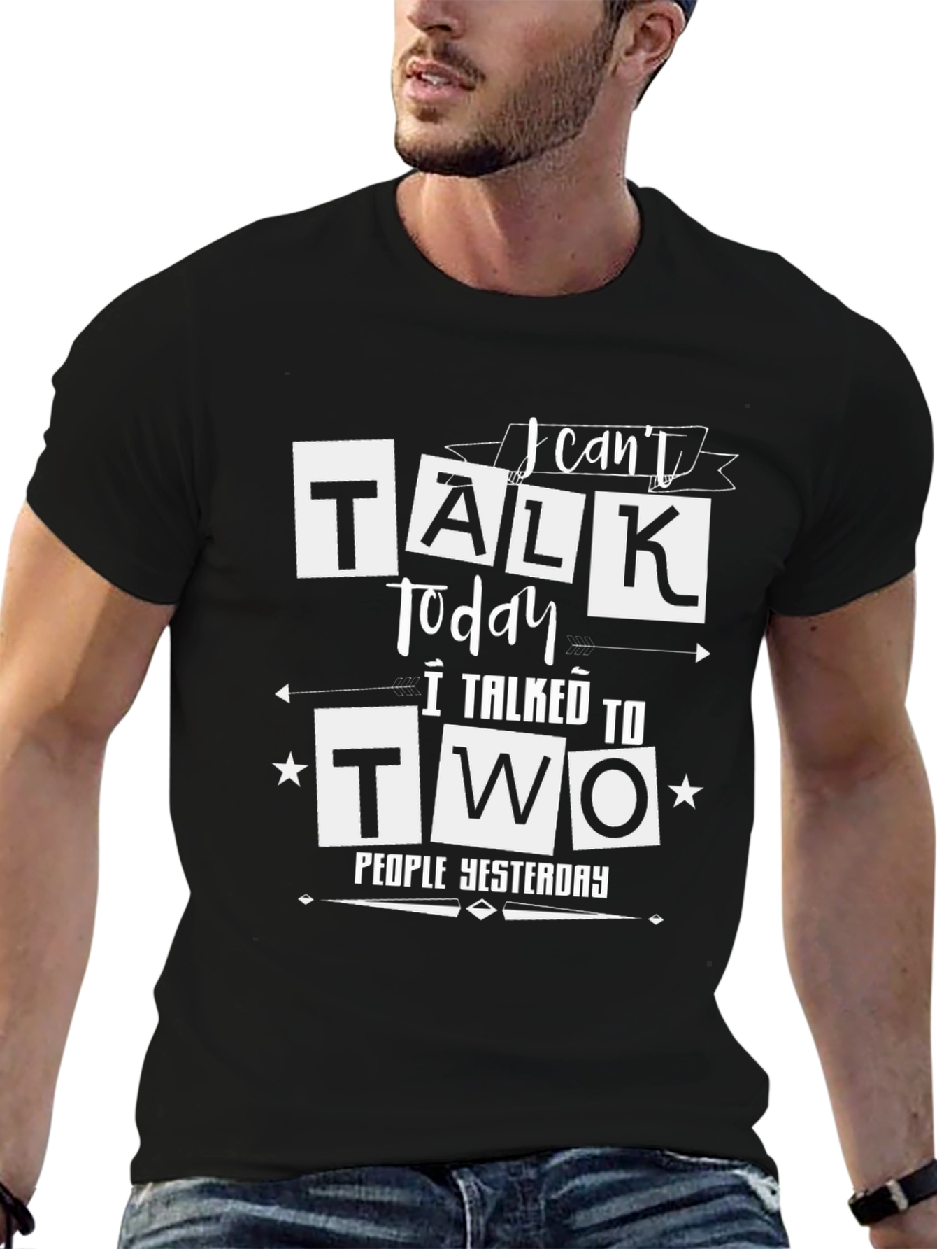 Funny I Cant Talk Today Graphic Tee