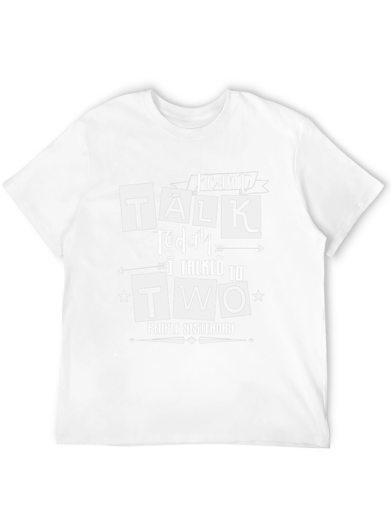Funny I Cant Talk Today Graphic Tee