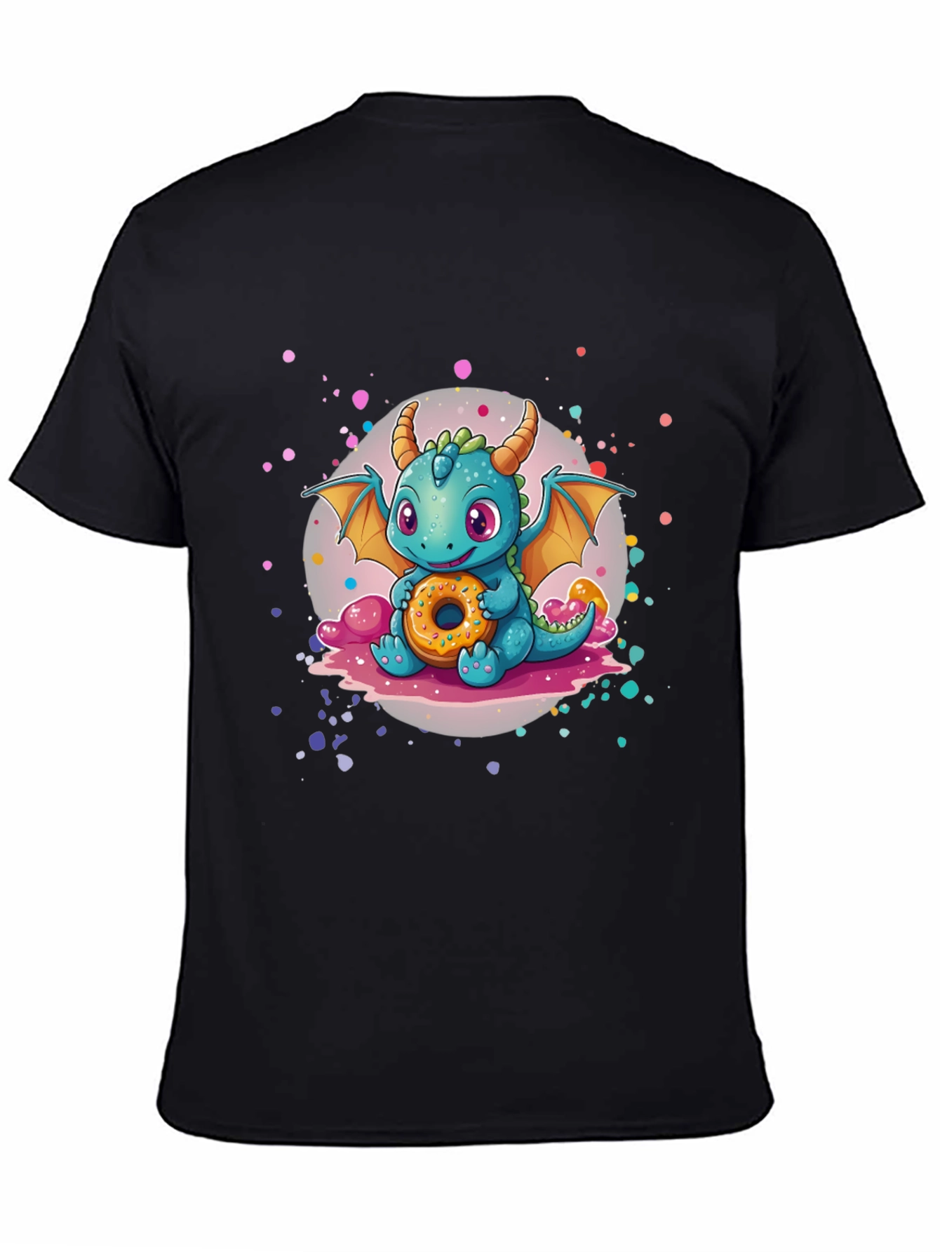 Dragon & Donut Black T-Shirt