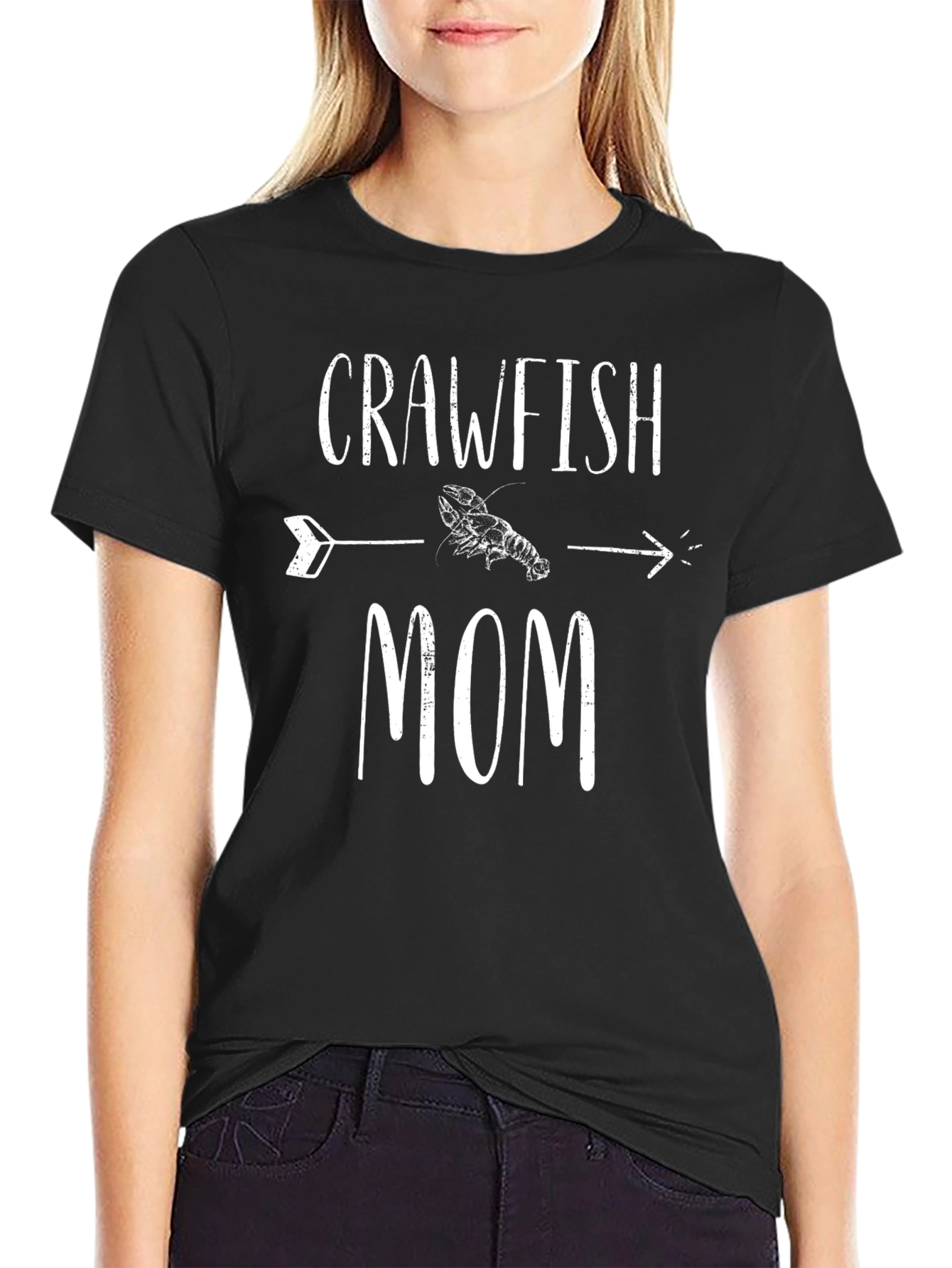 Crawfish Mom T-Shirt - Black Tee