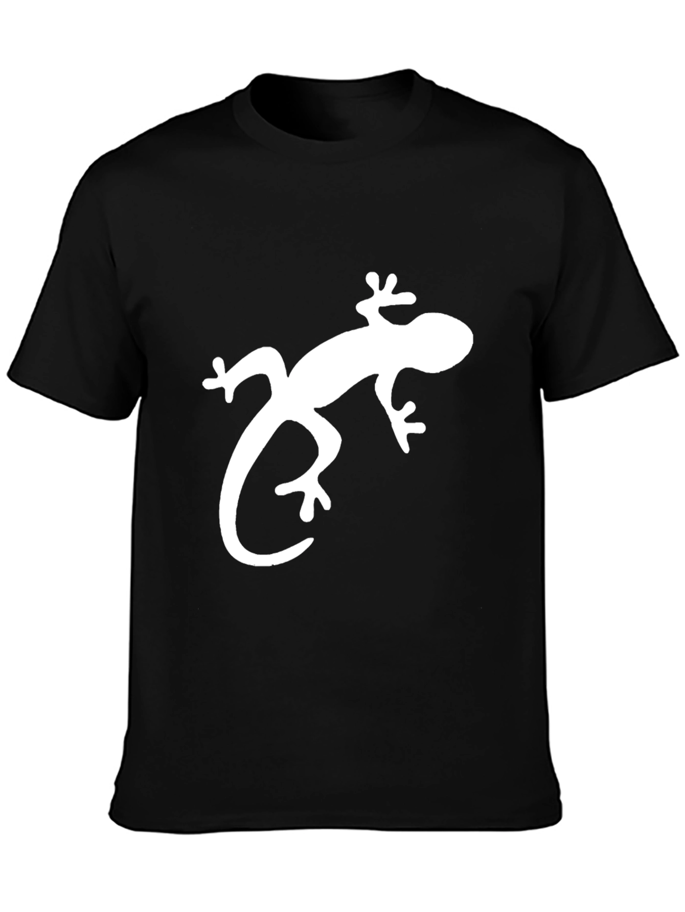 Lizard Graphic Tee - Stylish Black Cotton T-Shirt